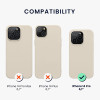 KW iPhone 14 Pro Θήκη Σιλικόνης TPU - Cream - 59073.16