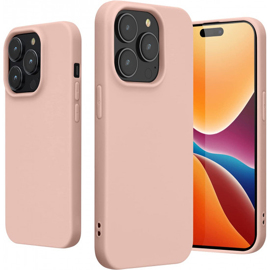KW iPhone 14 Pro Λεπτή Θήκη Σιλικόνης TPU - Dusty Pink - 59077.10