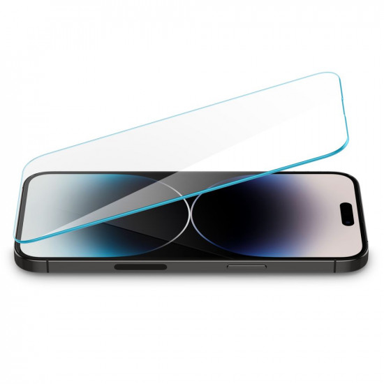 Spigen iPhone 14 Pro Max GLAS.tR Slim Privacy HD 2.5D Αντιχαρακτικό Γυαλί Οθόνης 9H - Clear / Black - AGL05211