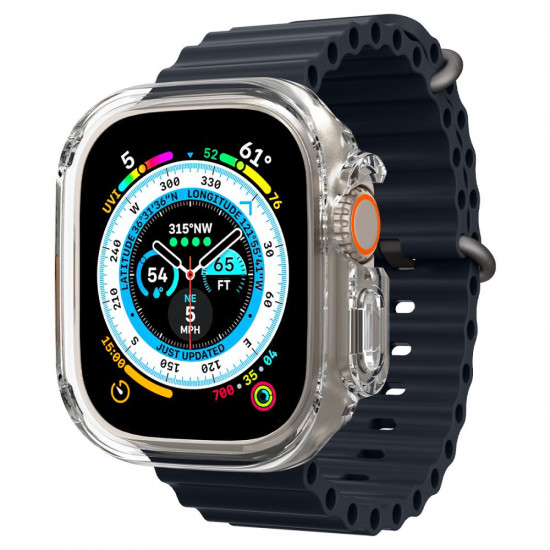 Spigen Θήκη Apple Watch Ultra / Ultra 2 - 49 mm Ultra Hybrid με Προστασία οθόνης - Crystal Clear