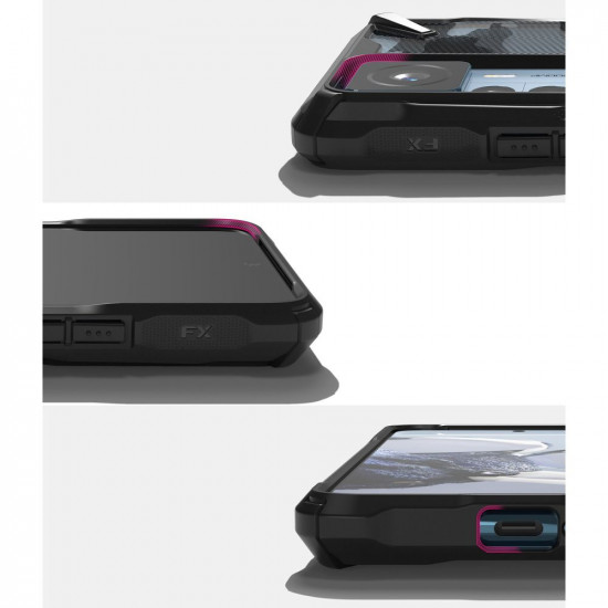 Ringke Xiaomi 12T / 12T Pro Fusion X Σκληρή Θήκη με Πλαίσιο Σιλικόνης - Camo Black