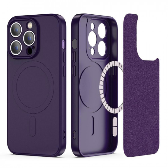 Tech-Protect iPhone 14 Pro Icon Magsafe Θήκη Σιλικόνης TPU - Deep Purple
