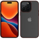 KW iPhone 14 Pro Max Σκληρή Θήκη με Πλαίσιο Σιλικόνης - Tawny Red / Matte Διάφανη - 59092.190
