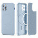 Tech-Protect iPhone 12 Pro Max Icon Magsafe Θήκη Σιλικόνης TPU - Sky Blue