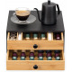 Navaris Κουτί Αποθήκευσης με 2 Συρτάρια για Κάψουλες Καφέ - Black / ‎Brown - 58292.01