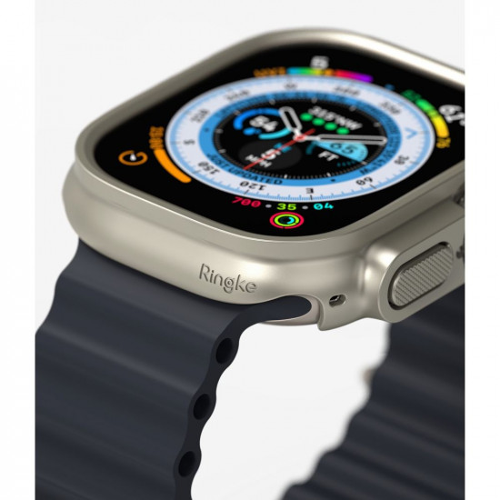 Ringke Θήκη Apple Watch Ultra / Ultra 2 - 49MM Slim - 2 Τεμάχια - Διάφανο - Titanium Grey