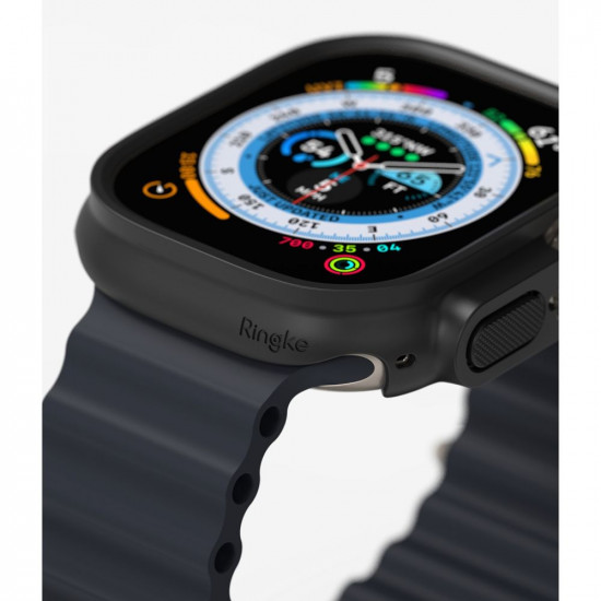 Ringke Θήκη Apple Watch Ultra / Ultra 2 - 49MM Slim - 2 Τεμάχια - Διάφανο - Matte Black
