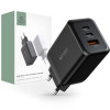 TECH-PROTECT C65W QC3.0 Οικιακός Φορτιστής Γρήγορης Φόρτισης με 2 Θύρες Type C και 1 Θύρα USB - Black