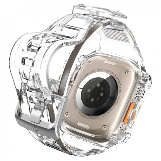 Spigen Λουράκι Apple Watch Ultra / Ultra 2 - 49MM Rugged Armor Pro - Διάφανο