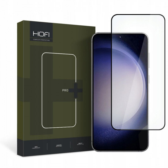 Hofi Samsung Galaxy S23+ Pro Glass + 0.3mm 2.5D 9H Full Screen Tempered Glass Αντιχαρακτικό Γυαλί Οθόνης - Black