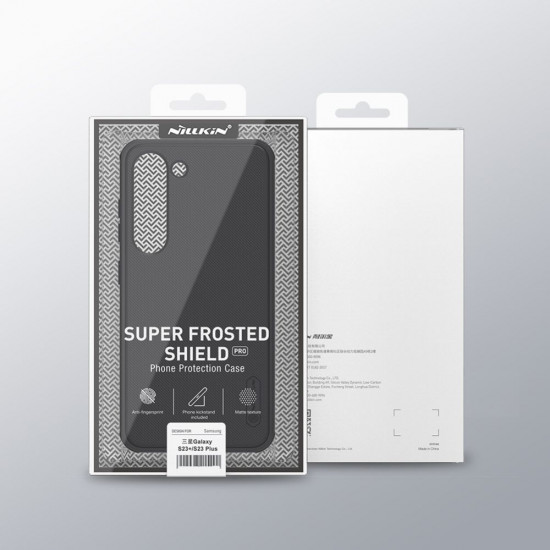 Nillkin Samsung Galaxy S23+ Super Frosted Shield Pro Σκληρή Θήκη με Πλαίσιο Σιλικόνης - Black
