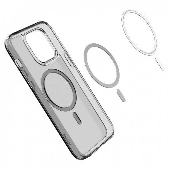 Spigen iPhone 14 Pro Max Ultra Hybrid Mag Σκληρή Θήκη με Πλαίσιο Σιλικόνης Και MagSafe - Frost Black