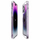 Spigen iPhone 14 Pro Ultra Hybrid Mag Σκληρή Θήκη με Πλαίσιο Σιλικόνης Και MagSafe - Deep Purple / Διάφανη
