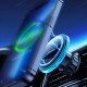 Joyroom Μαγνητική Βάση Αυτοκινήτου Αεραγωγού 15W με Ασύρματη Φόρτιση MagSafe - Silver - JR-ZS291