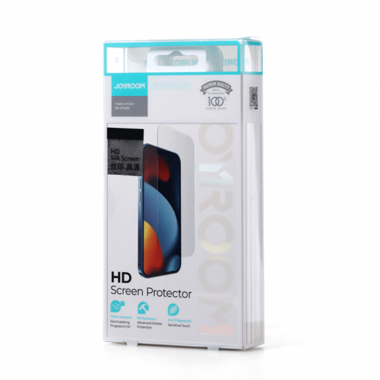 Joyroom iPhone 14 Pro Knight Series 2.5D 9H Full Screen Tempered Glass Σετ με 5 Αντιχαρακτικά Γυαλιά Οθόνης - Clear - JR-DH06