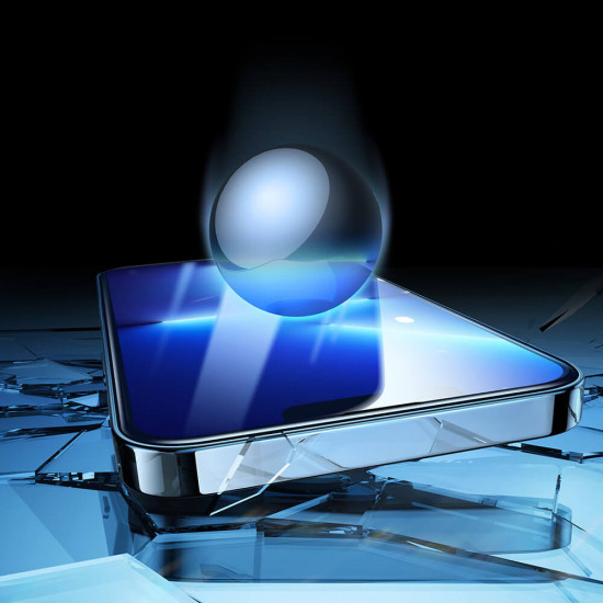 Joyroom iPhone 14 Pro Knight Series 2.5D 9H Full Screen Tempered Glass Αντιχαρακτικό Γυαλί Οθόνης - Black - JR-H02