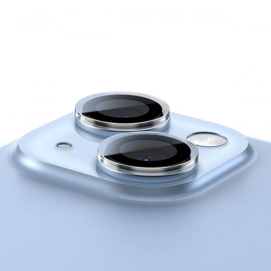 Baseus iPhone 14 / iPhone 14 Plus Glare Repelling Corning Glass Lens Protector - Αντιχαρακτικό γυαλί για την Κάμερα - Διάφανο - SGZT030002