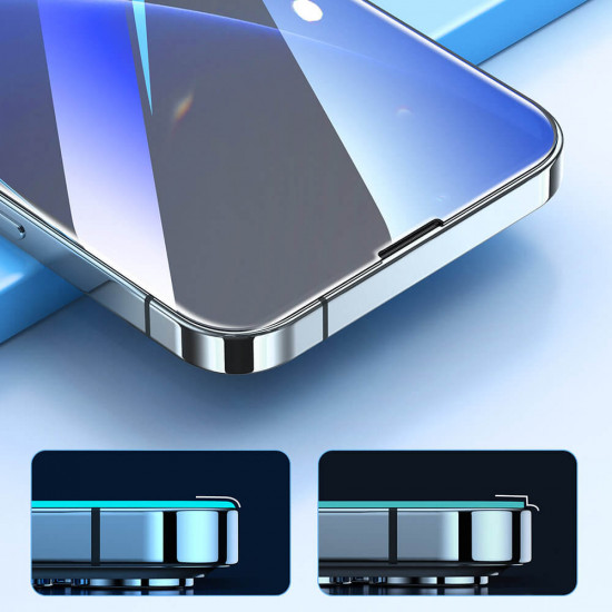 Joyroom iPhone 14 Easy Fit Full Screen Tempered Glass Αντιχαρακτικό Γυαλί Οθόνης 9H - Διάφανο - JR-DH09
