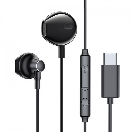 Joyroom JR-EC03 Handsfree Ακουστικά με Ενσωματωμένο Μικρόφωνο - Black