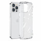 Joyroom iPhone 14 Pro Defender Series Σκληρή Θήκη με Πλαίσιο Σιλικόνης και Ενσωματωμένα Άγκιστρα Στήριξης - Διάφανη