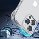 Joyroom iPhone 14 Pro Max Defender Series Σκληρή Θήκη με Πλαίσιο Σιλικόνης και Ενσωματωμένα Άγκιστρα Στήριξης - Διάφανη