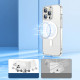 Joyroom iPhone 14 Pro - 14D Magnetic Σκληρή Θήκη με Πλαίσιο Σιλικόνης και MagSafe - Διάφανη