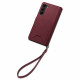 Spigen Samsung Galaxy S23+ Wallet S Plus Θήκη Πορτοφόλι από Δερματίνη - Burgundy