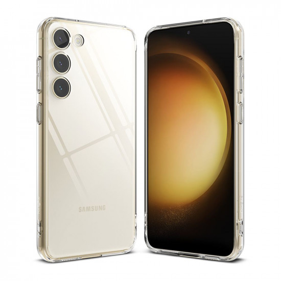 Ringke Samsung Galaxy S23+ Fusion Σκληρή Θήκη με Πλαίσιο Σιλικόνης - Διάφανη