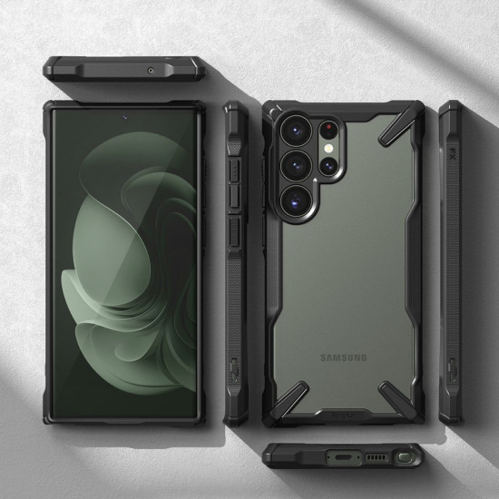 Ringke Samsung Galaxy S23 Ultra Fusion X Σκληρή Θήκη με Πλαίσιο Σιλικόνης - Black