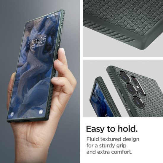 Spigen Samsung Galaxy S23 Ultra Liquid Air Θήκη Σιλικόνης - Abyss Green