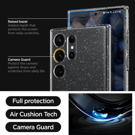 Spigen Samsung Galaxy S23 Ultra Liquid Crystal Θήκη Σιλικόνης - Glitter Crystal