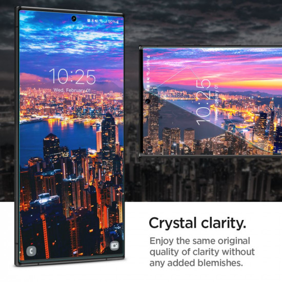 Spigen Samsung Galaxy S23 Ultra NeoFlex Προστατευτική Μεμβράνη Οθόνης - 2 Τεμάχια - Διάφανο