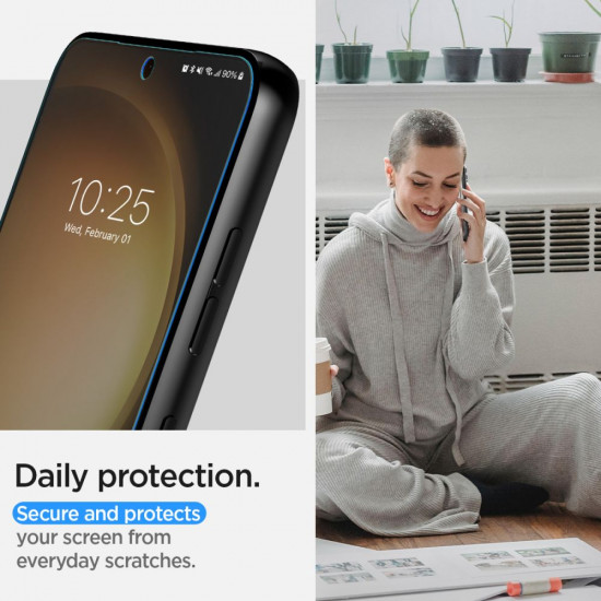 Spigen Samsung Galaxy S23+ NeoFlex Προστατευτική Μεμβράνη Οθόνης - 2 Τεμάχια - Διάφανο