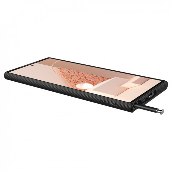 Caseology Samsung Galaxy S23 Ultra Parallax Θήκη Σιλικόνης με Σκληρό Πλαίσιο - Matte Black