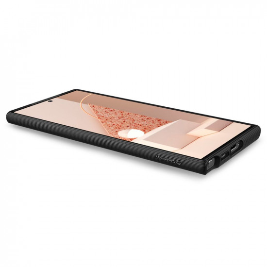 Caseology Samsung Galaxy S23 Ultra Parallax Θήκη Σιλικόνης με Σκληρό Πλαίσιο - Matte Black