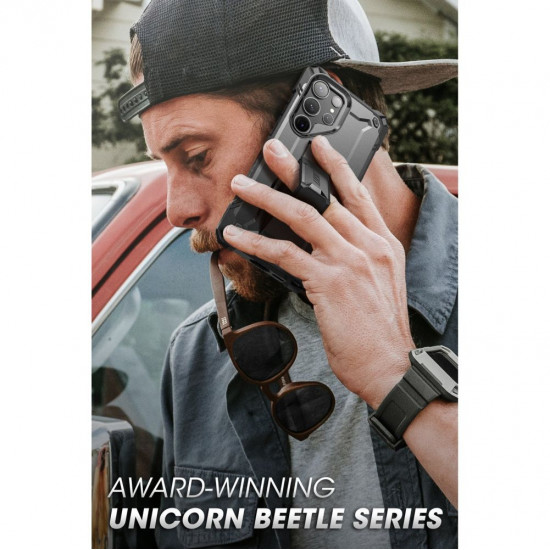 Supcase Samsung Galaxy S23 Ultra Unicorn Beetle Σκληρή Θήκη με Stand - Black