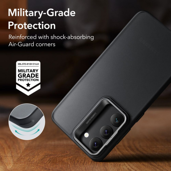 ESR Samsung Galaxy S23+ Classic Kickstand Σκληρή Θήκη με Πλαίσιο Σιλικόνης και Stand - Ημιδιάφανη / Frosted Black