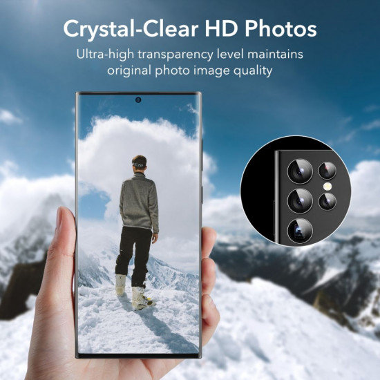 ESR Samsung Galaxy S23 Ultra Camera Lens 9H Αντιχαρακτικό Γυαλί για την Κάμερα - Διάφανο