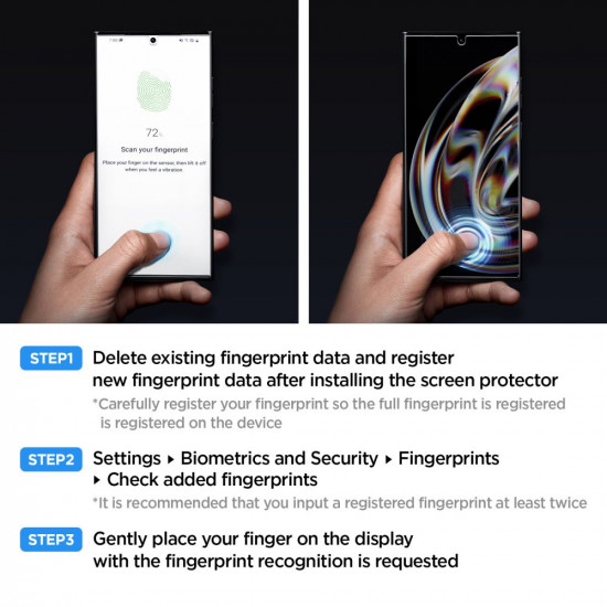 Spigen Samsung Galaxy S23 Ultra GLAS.TR Platinum UV Glass 3D 9H Full Screen Αντιχαρακτικό Γυαλί Οθόνης - Διάφανο