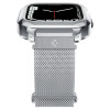 Spigen Λουράκι Apple Watch 7 / 8 / 9 - 45 mm Metal Fit Prowith Protective Case με Θήκη Προστασίας - Silver