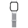Spigen Λουράκι Apple Watch 7 / 8 / 9 - 45 mm Metal Fit Prowith Protective Case με Θήκη Προστασίας - Silver