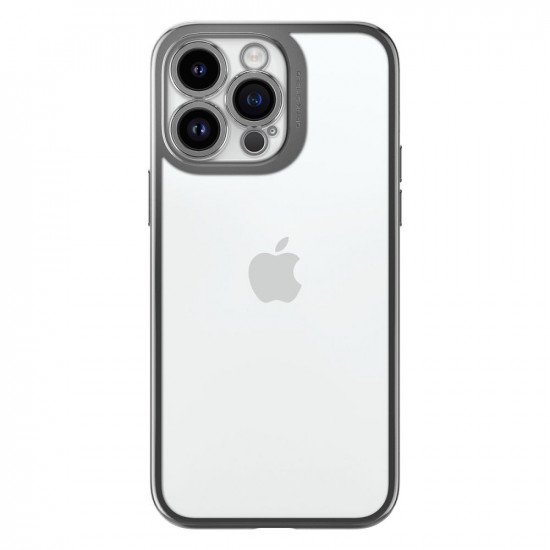 Spigen iPhone 14 Pro Optik Crystal Θήκη Σιλικόνης - Chrome Grey