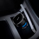Baseus Enjoyment Retractable 2-in-1 Fast Car Charger Φορτιστής Αυτοκινήτου με Ενσωματωμένα Καλώδια Lightning και Type-C 30W - Black - CGTX000001