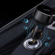 Baseus Enjoyment Retractable 2-in-1 Fast Car Charger Φορτιστής Αυτοκινήτου με Ενσωματωμένα Καλώδια Lightning και Type-C 30W - Black - CGTX000001