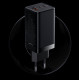 Baseus GaN3 Pro Fast Charger 65W Οικιακός Φορτιστής Γρήγορης Φόρτισης με 2 Θύρες Type-C και 1 Θύρα USB με Καλώδιο Type-C to Type-C - Black - CCGP050101