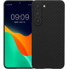 Kalibri Samsung Galaxy S23 Σκληρή Θήκη Aramid Fiber με Πλαίσιο Σιλικόνης - Black Matte - 60350.47