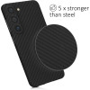 Kalibri Samsung Galaxy S23 Σκληρή Θήκη Aramid Fiber με Πλαίσιο Σιλικόνης - Black Matte - 60350.47