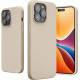 KW iPhone 14 Pro Max Θήκη Σιλικόνης Rubberized TPU - Cream - 59074.16