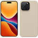 KW iPhone 14 Pro Max Θήκη Σιλικόνης Rubberized TPU - Cream - 59074.16