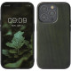 KW iPhone 14 Pro Θήκη από Φυσικό Ξύλο - Dark Green - 59122.80